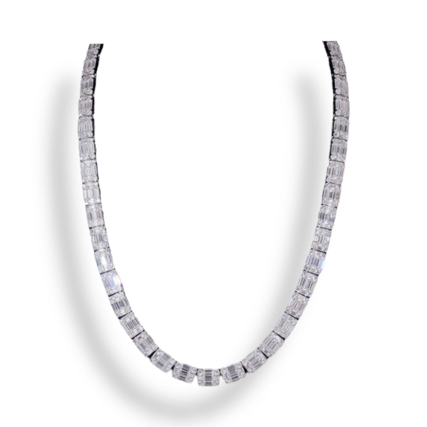 Baguette tennis chain