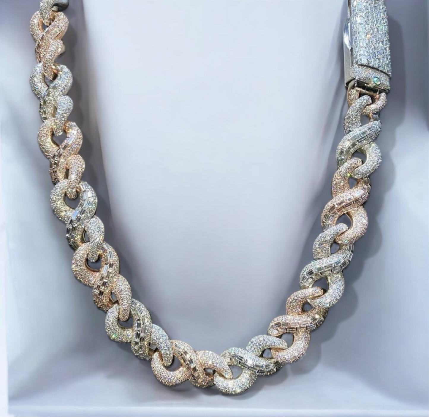 Twisted Moissanite Chain
