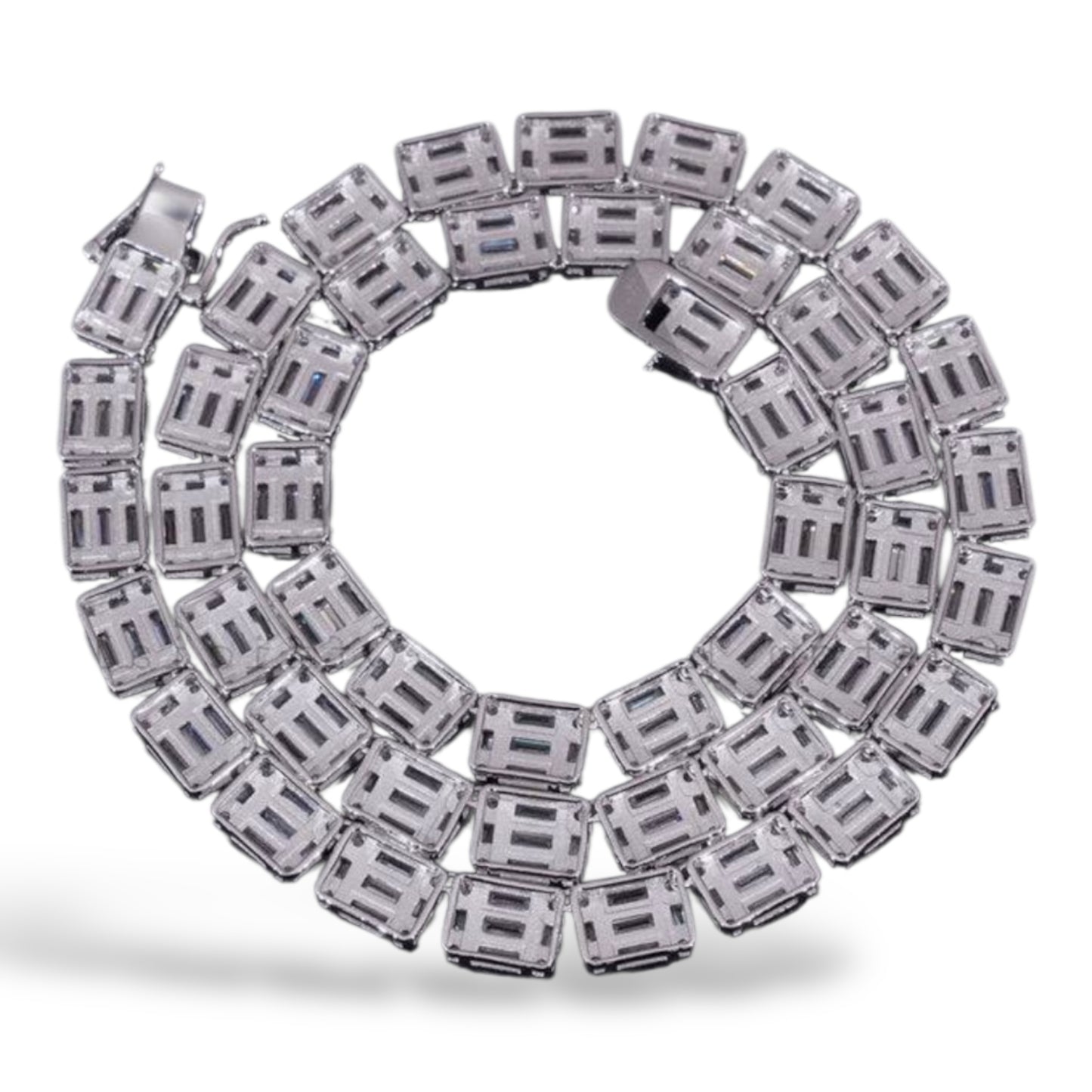 Baguette tennis chain