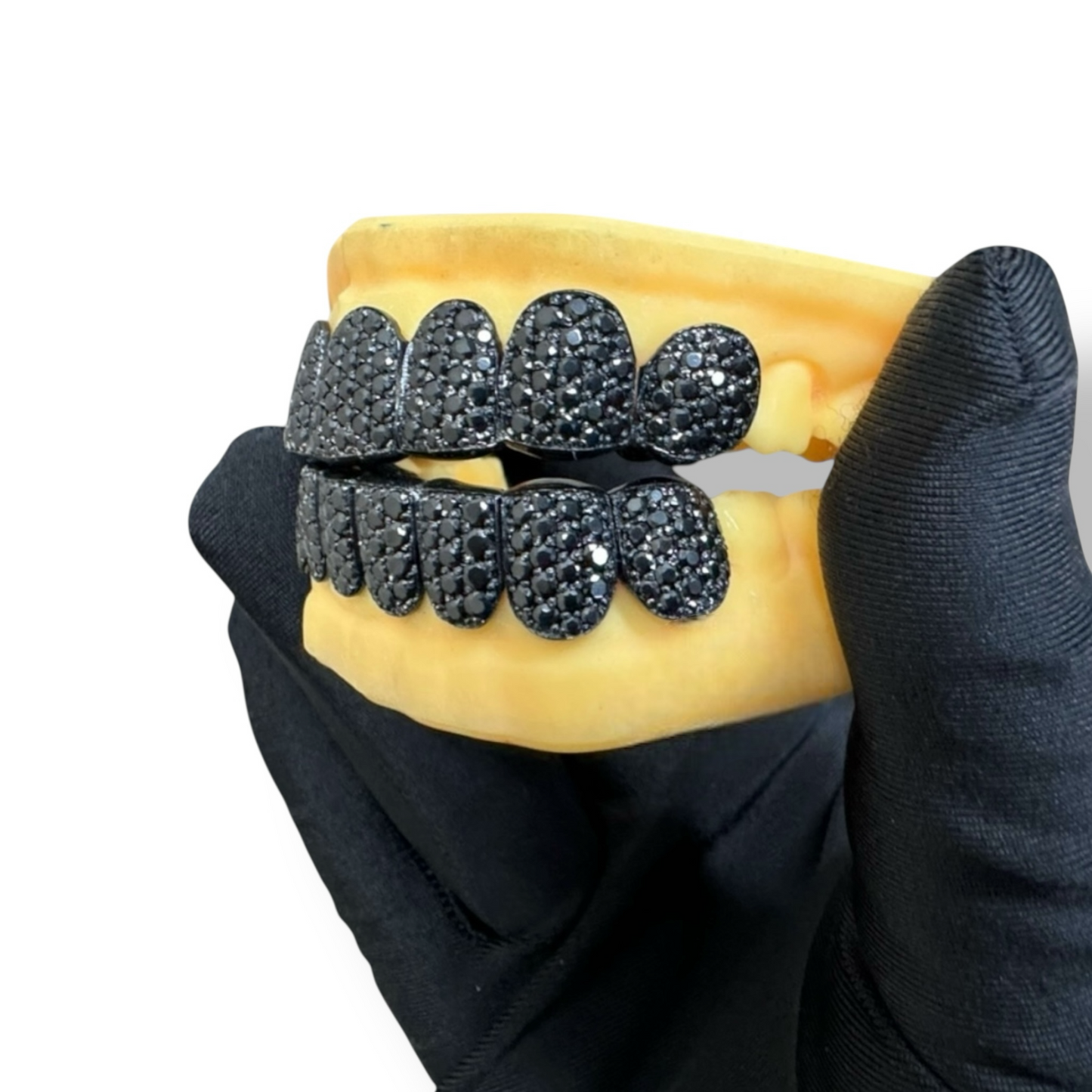 Black moissanite grillz