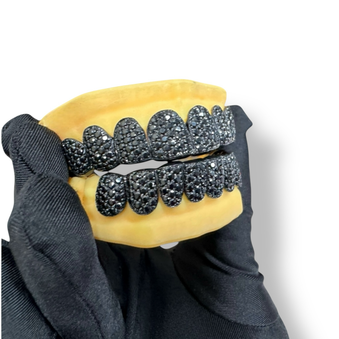 Black moissanite grillz