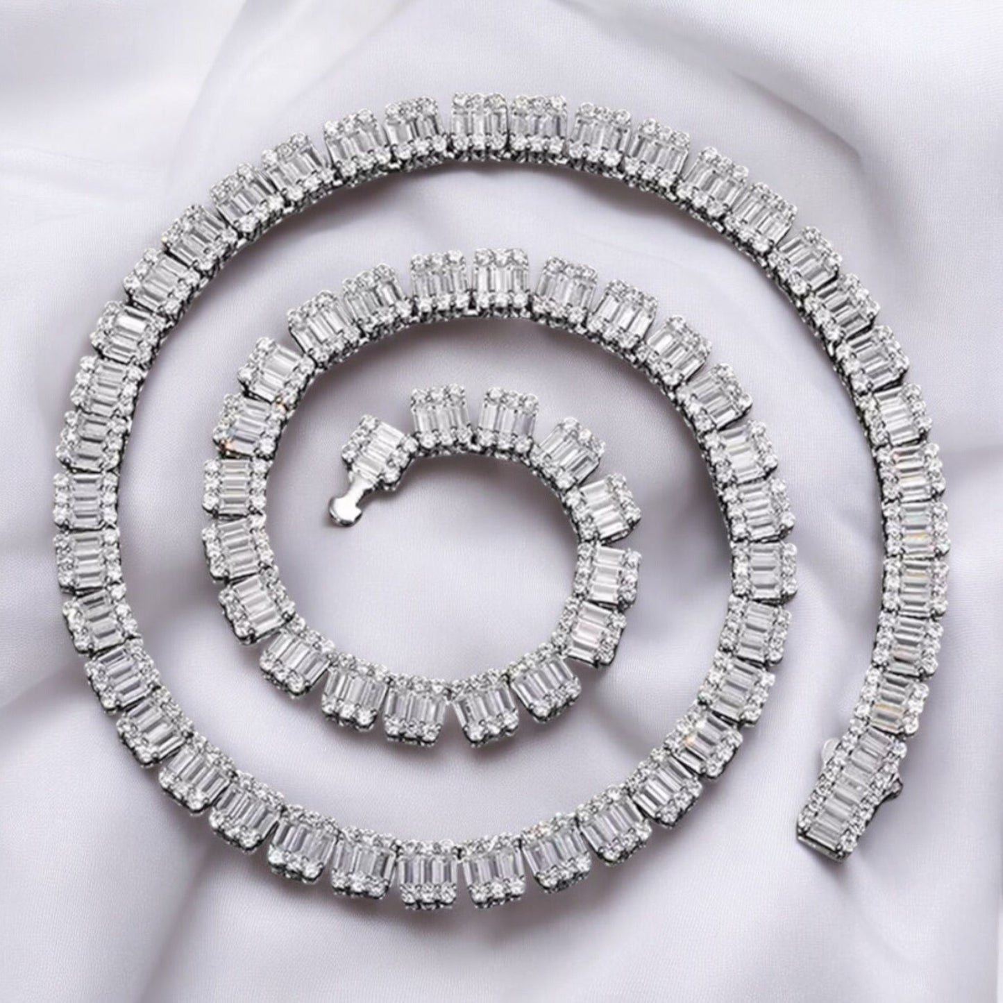 Moissanite Emerald Cut Bracelet