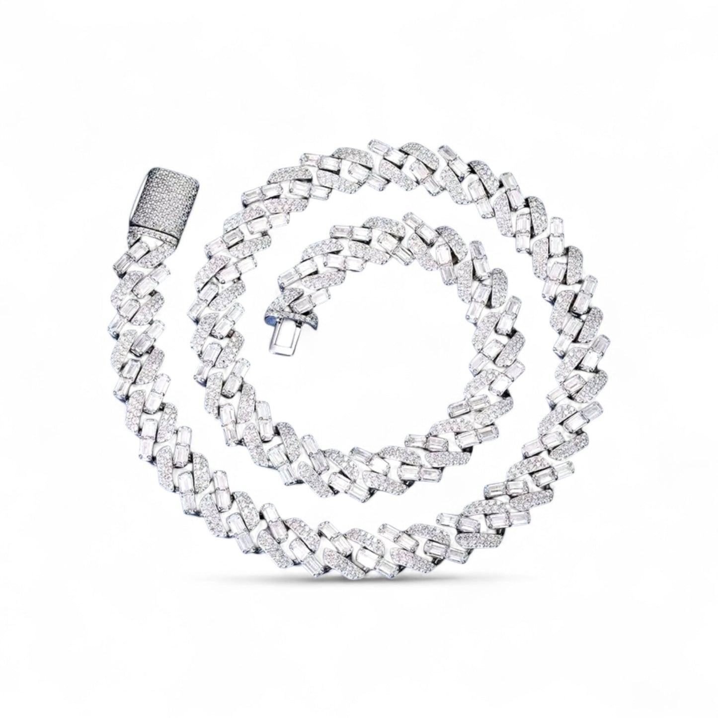 Moissanite Baguette Bracelet/Chain