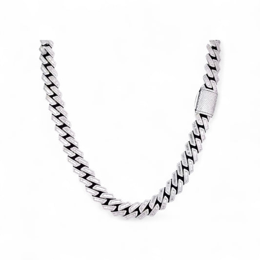 Baguette Cut Cuban Chain/Bracelet