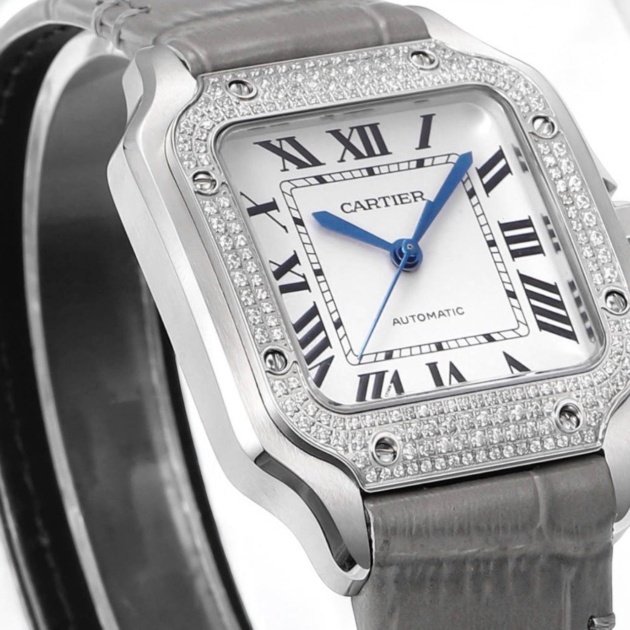 Cartier Santos Iced out