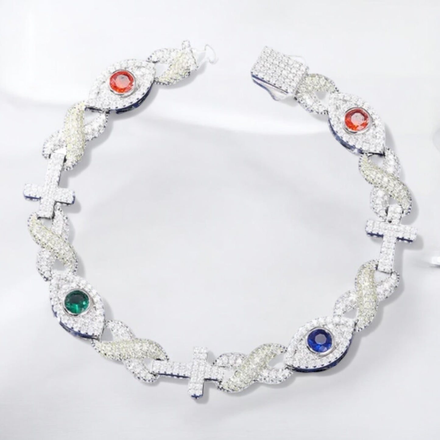 Moissanite Eye Barcelet