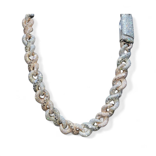 Twisted Moissanite Chain