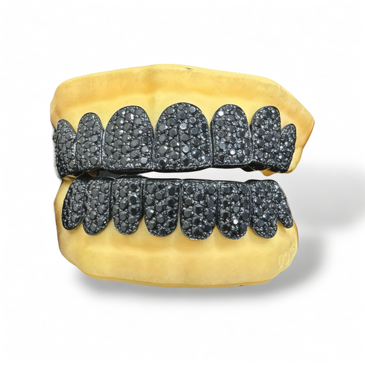 Black moissanite grillz